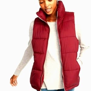 NEW Gap/Old Navy Frost-Free Puffer Vest! Warm, Fleece Lined. Women (S)